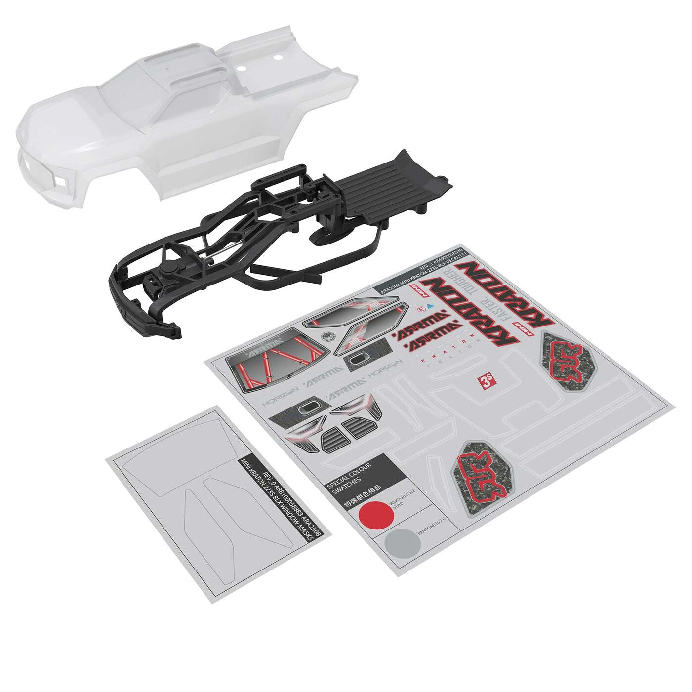 Arrma Carrosserie à peindre Mini Kraton ARA-2651