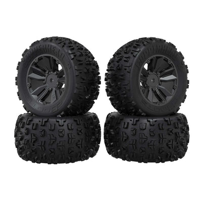 Arrma Pneus dBoots Copperhead + Jantes Noir (x4) Mini Kraton ARA-2658