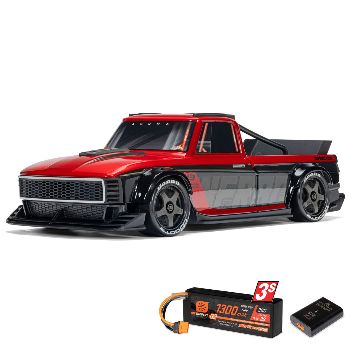 Arrma Street Bash Infraction Grom 3S 4x4 Brushless 1/12 RTR + Bateria / Carregador ARA2315S