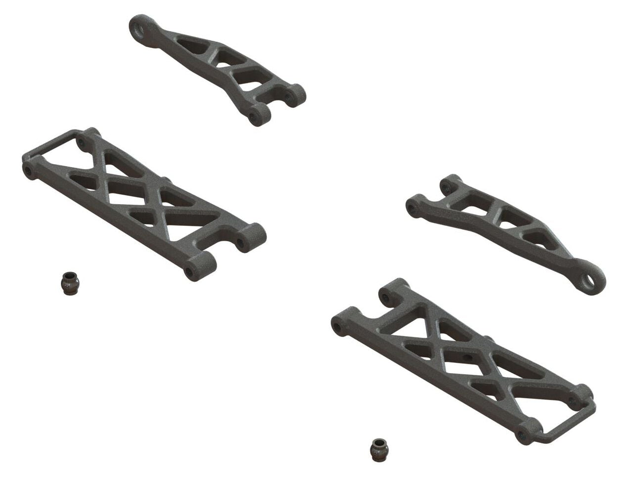 Arrma Triângulos Inferior e Superior Traseiros Tipo A (4 Unidades) Typhon Grom ARA330808