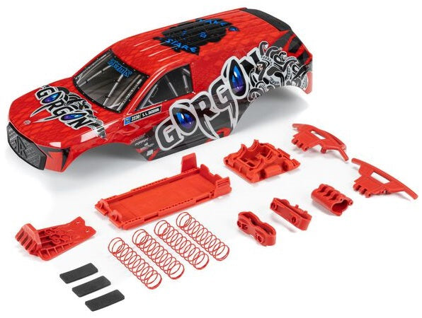 Arrma Gorgon Bodywork with Accessories Red ARA402351