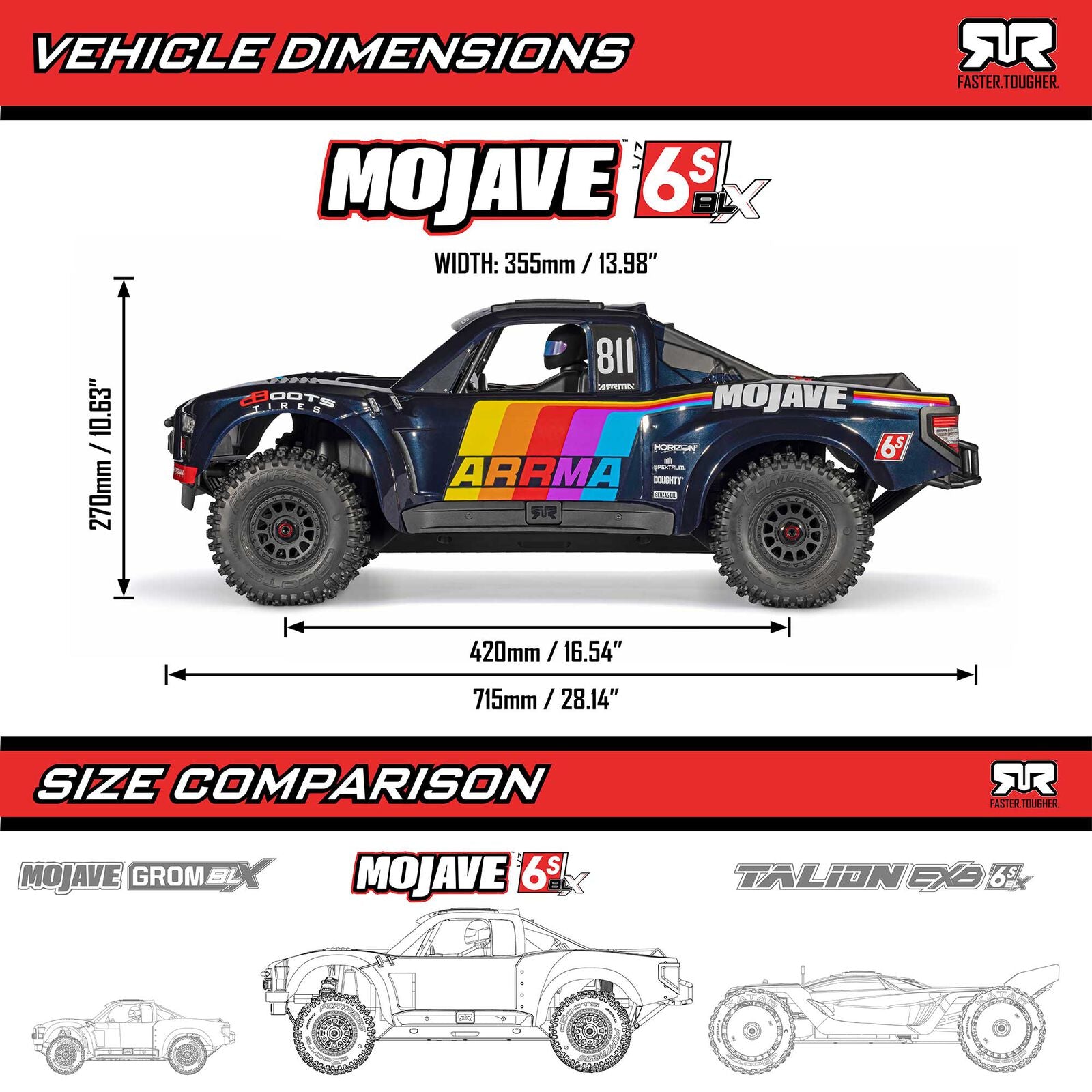 Arrma Desert Truck Mojave Brushless 6S 4x4 RTR