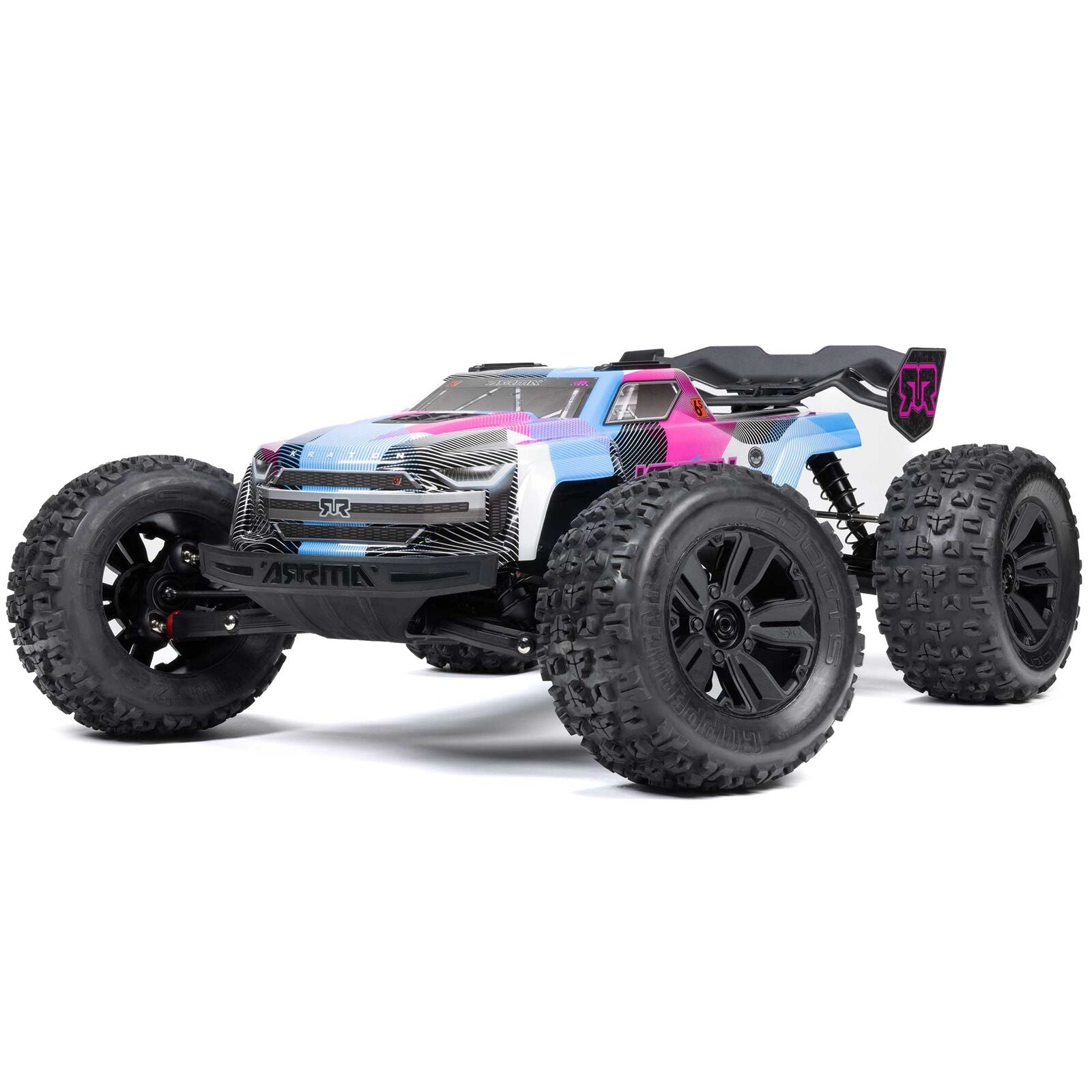 ARRMA RC Truck 1/8 Kraton 4X4 6S BLX BRUSHLESS V6 Speed Truck RTR (batteria Lipo e caricabatterie non inclusi) (blu/rosa), ARA8608V6T2 ARRMA RC Truck 1/8 Kraton 4X4 6S BLX BRUSHLESS V6 Speed Truck RTR (batteria Lipo e caricabatterie non inclusi) (blu/rosa), ARA8608V6T2