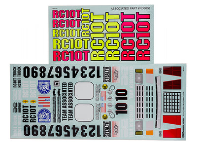 Team Associated Stickers Truck RC10T 7860