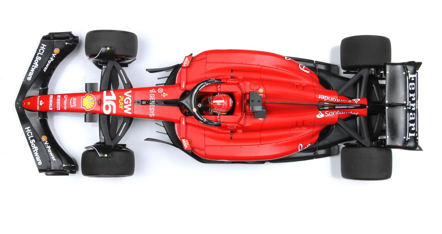 BBR Models Diecast F1 Ferrari SF23 Charles Leclerc SPA 2023 1/18 BBR231816C