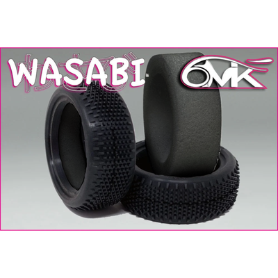 6MIK 1/10 4x4 Wasabi -eturenkaat + kovat sisäosat (2 kpl) TMH111