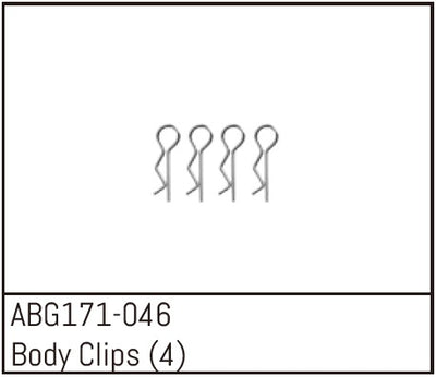 Absima Body clips 1/14 (X4) ABG171-046
