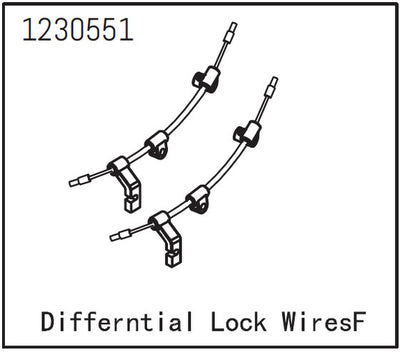 Absima Differential lock cables (x2) Sherpa 1230551