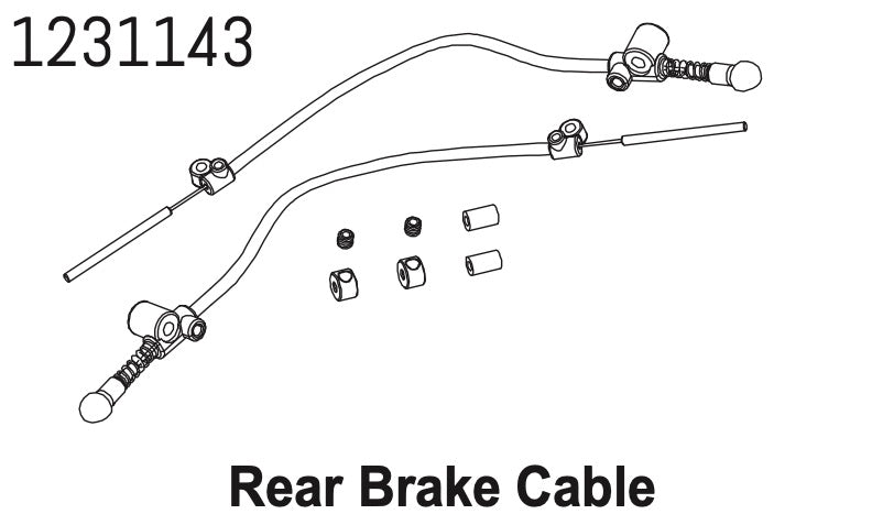 Absima Câble DIG Frein Arrière CR4.4 1231143