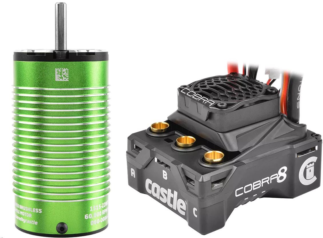 Castle Combo Cobra 8 + 1515 2200kv 4 polig Sensored