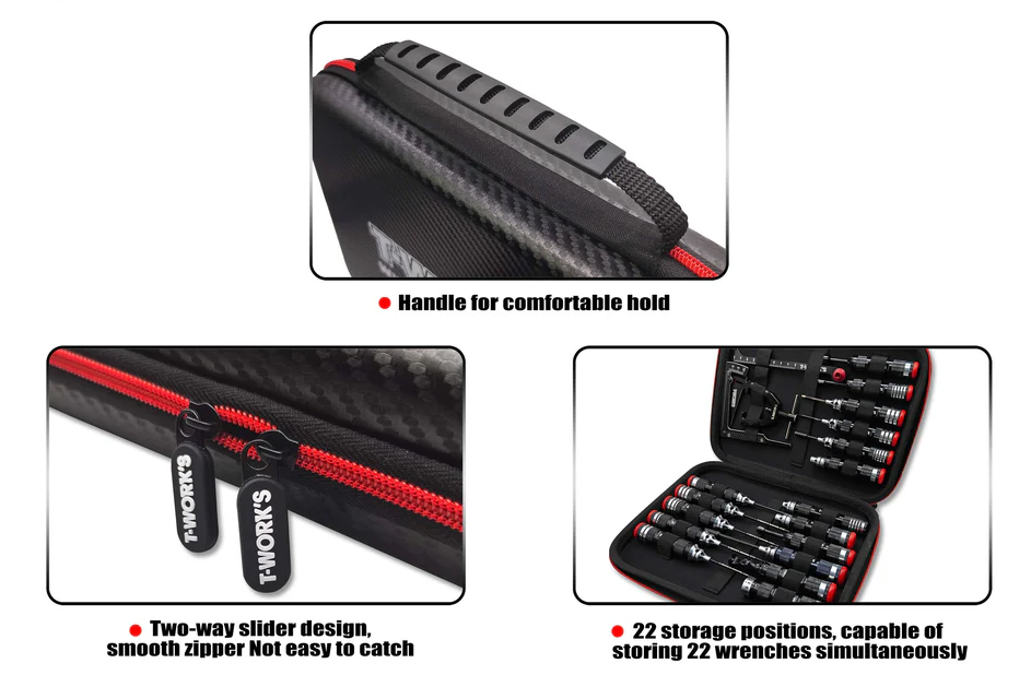 T-Work's Tool Box "Hardcase" Carbono TT-075-A-L