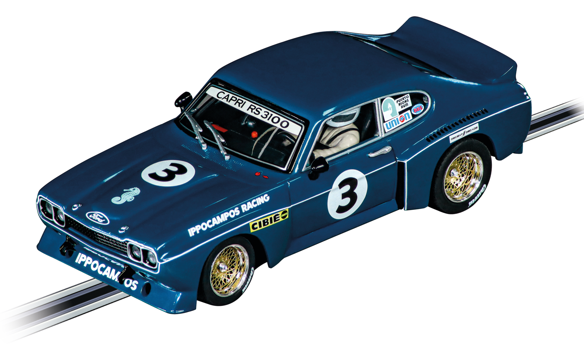 Carrera Digital 132 Ford Capri RS 3100 Ippocampos Racing, No.3 32080