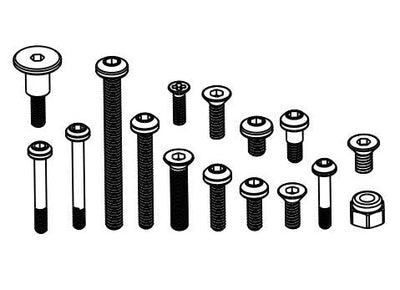 Absima Kit de visserie complet Speck-B 1/24 HBP250131