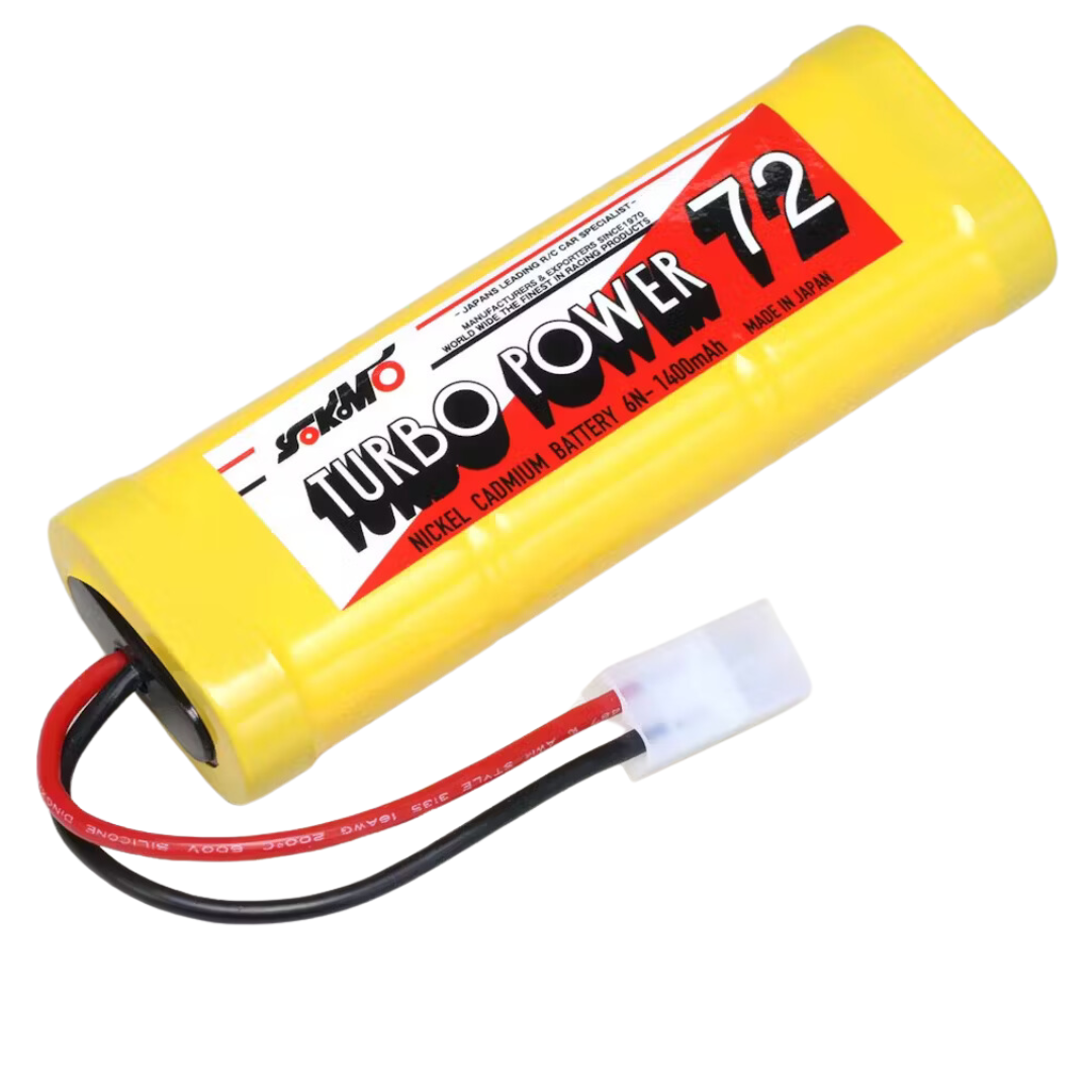 Yokomo Turbo Power NiCd-batterij 7,2v 1400mAh Tamiya YB-14TP