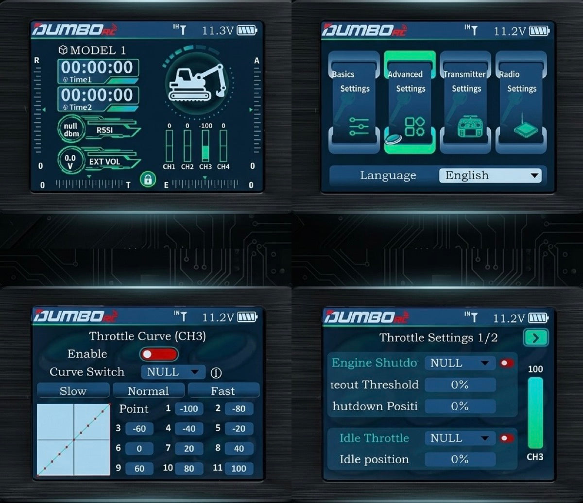 Absima Radio Dumbo RC DRC10P 10 Voies 2.4ghz + Récepteur P10F DRC10L
