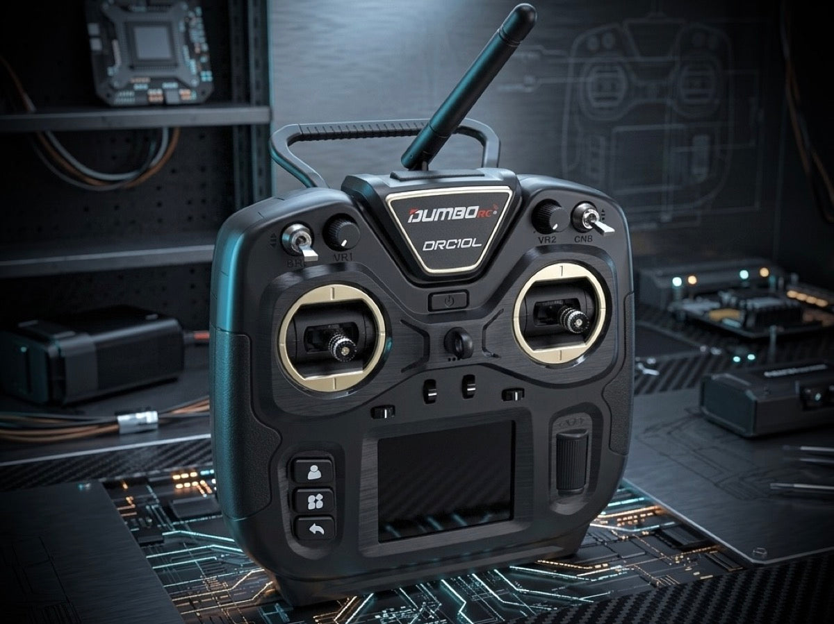 Absima Radio Dumbo RC DRC10P 10 Voies 2.4ghz + Récepteur P10F DRC10L