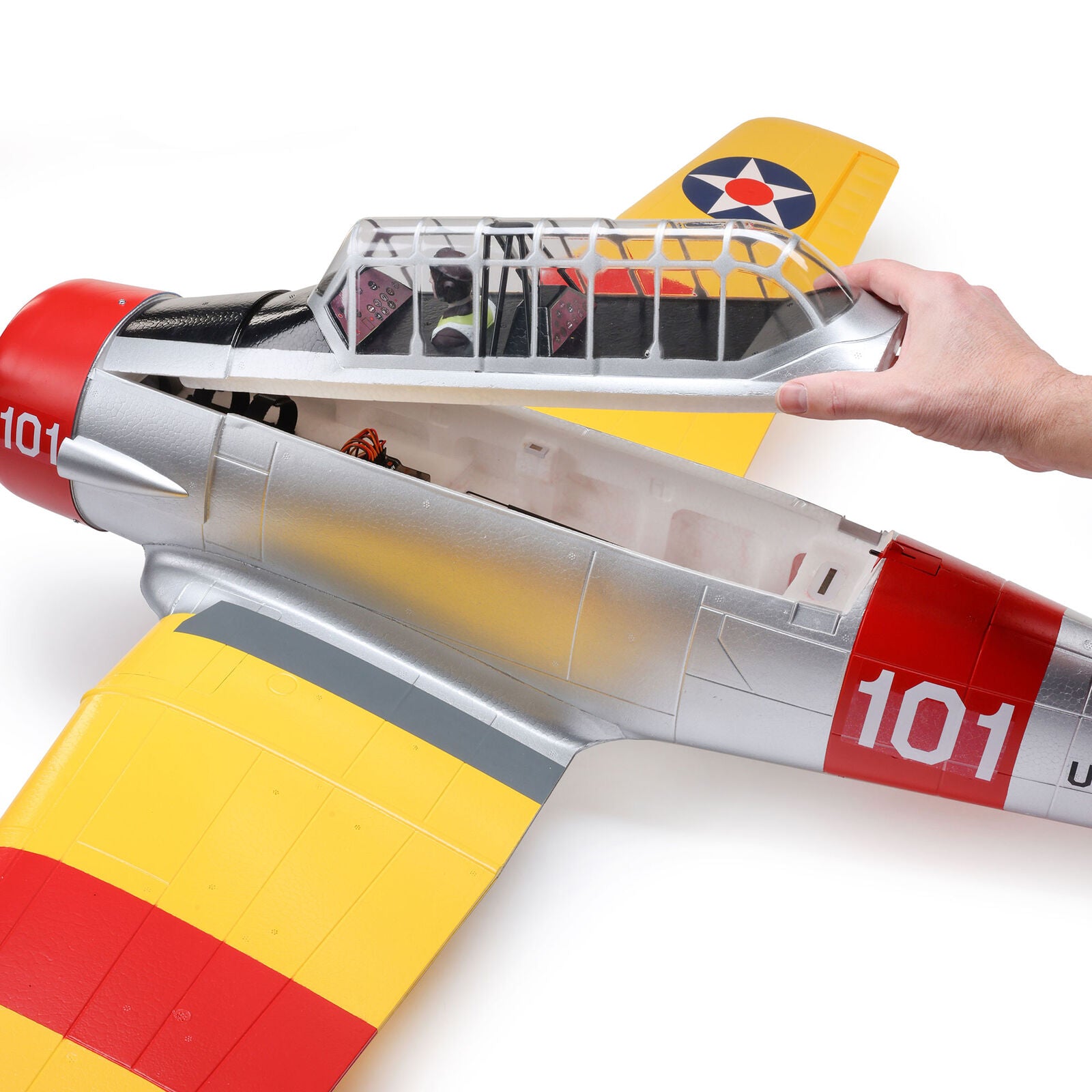 Eflite SNJ-5/AT-6 Texan 1.5m BNF Basic AS3X and SAFE Select EFL08750
