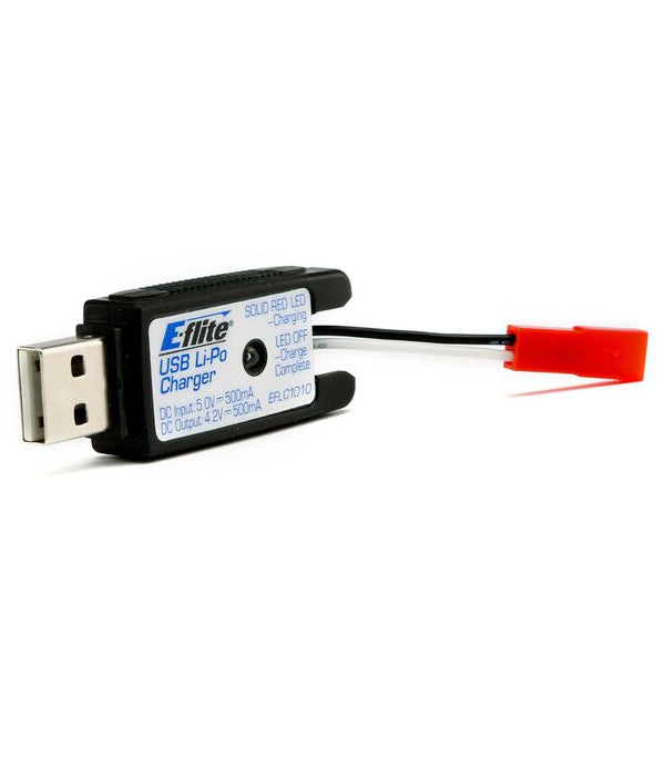 E-flite USB Lipo Charger 1S 500mAh 180 QX HD EFLC1010