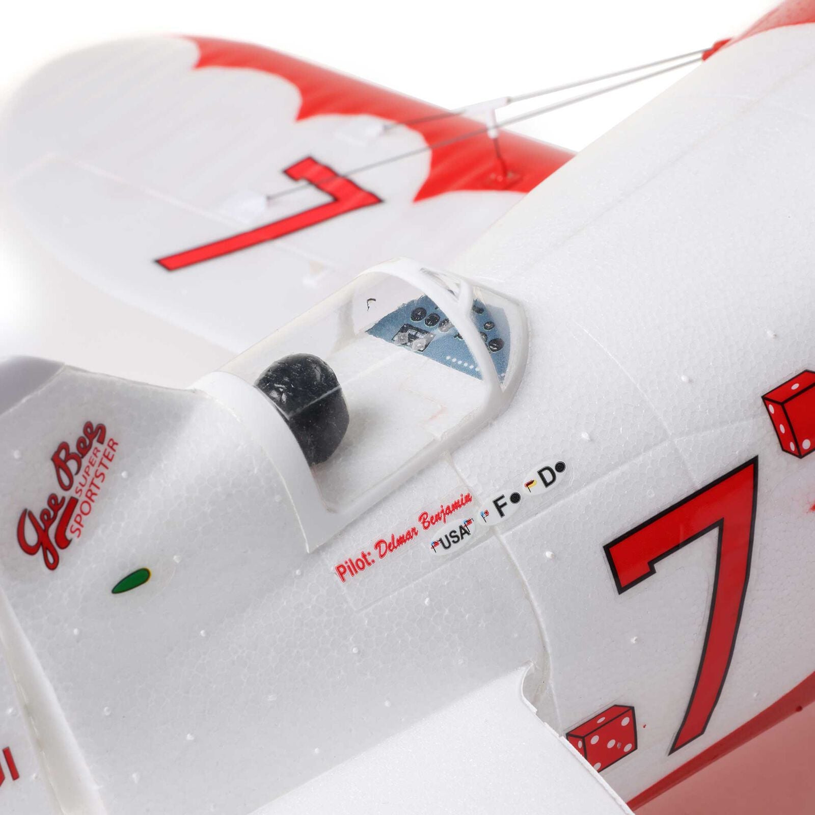 E-Flite UMX Gee Bee R-2 510 mm BNF Basic AS3X EFLU61500