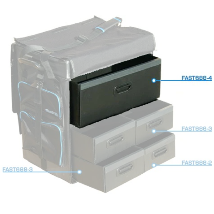 FasTrax Cajones grandes de repuesto para bolsa de transporte de 1/8" FAST688-4