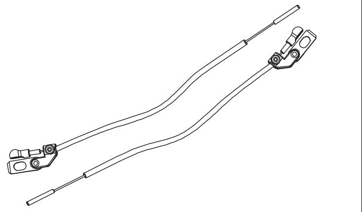 Absima Tringlerie blocage différentiel (2Pcs) CR4.4 1231142