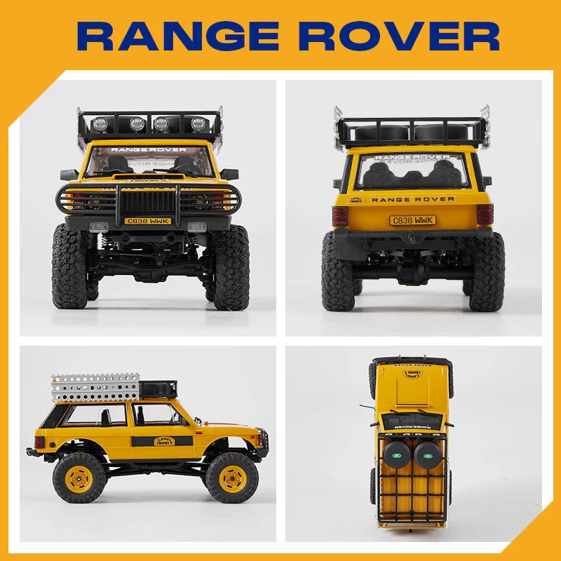 Lange Rover Scale FMS Scale Range Rover 1st gen Camel Trophy FCX24M 4WD 1/24 RTR FMS1248