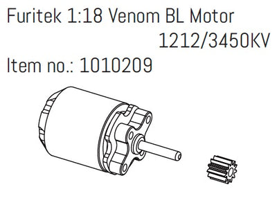 Absima Motor Brushless 1212/3450KV Crawler 1/18 EVO HBP240389