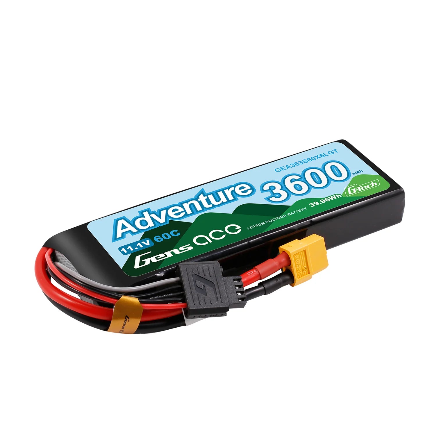 Gens Ace G-Tech Adventure -lipoakku 11,1 V, 3600 mAh, 60C, XT60