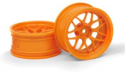 HPI Jantes Tech 7 Orange +6 mm (x2) RS4 120250