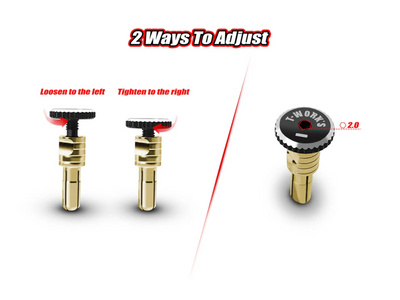 T-Work's Cache-Connectique Pk Or 4mm (4Pcs) Rouge/Noir EA-042-4-RB