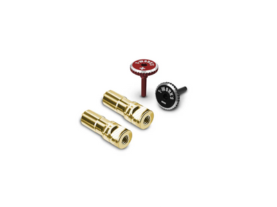 T-Work's Cache-Connectique Pk Or 5mm (4Pcs)Rouge/Noir EA-042-5-RB