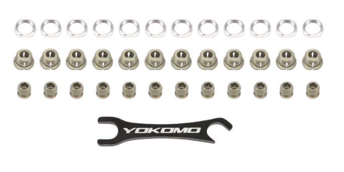 Yokomo Set aluminium kogelgewrichten (37 stuks) MS2.0 MS-B60A12