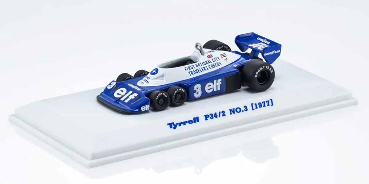 Kyosho Diecast Tyrrell P34/2 1977 Nr. 3 1/64 KS07038B5