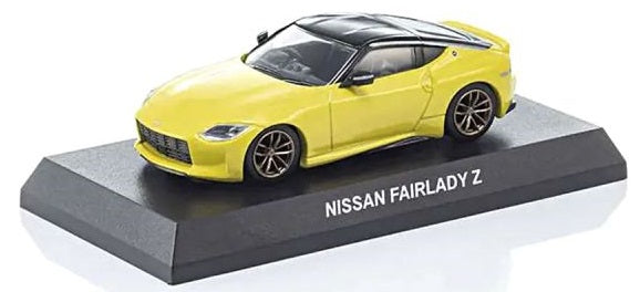 Kyosho Scale Nissan Fairlady-Z Book Type Jaune 1/64 KS07117Y