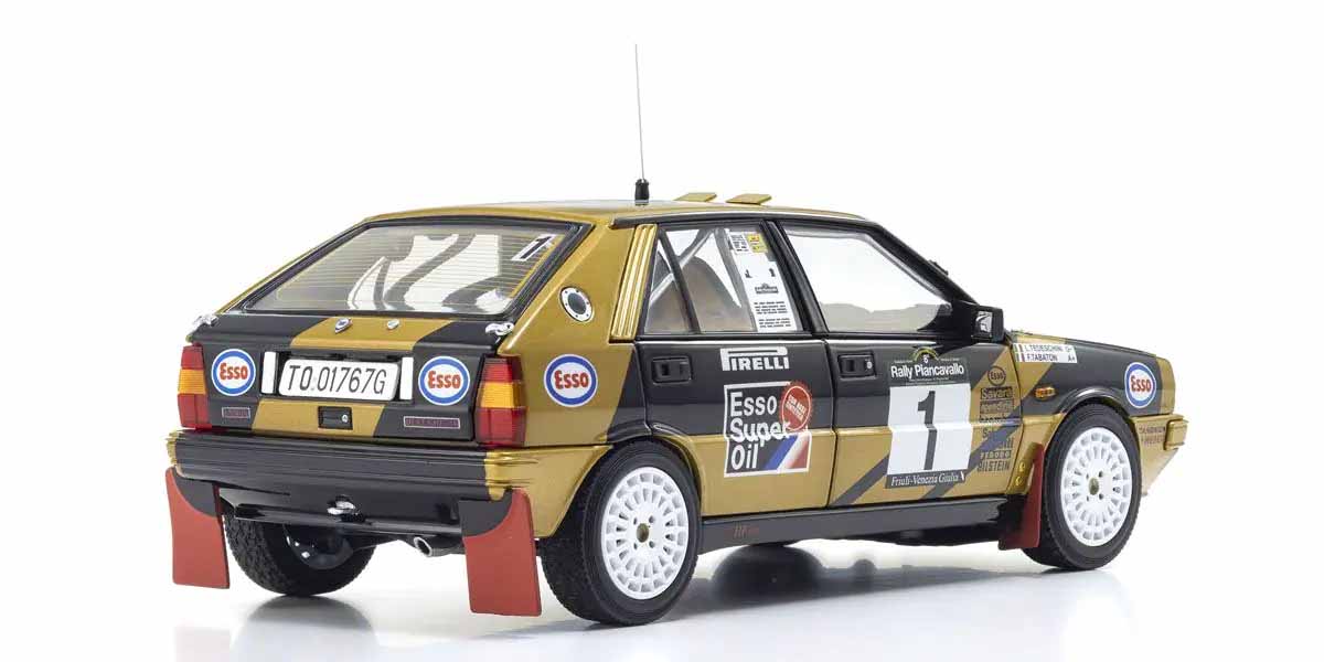 Kyosho Diecast Lancia Delta HF 4WD Rally Piancavallo 1987 Esso N°1 1/18 KS08960D