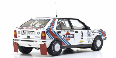 Kyosho Diecast Lancia Delta HF 4WD Rally Monte Carlo 1988 Martini Rossi N°3 1/18 KS08960F
