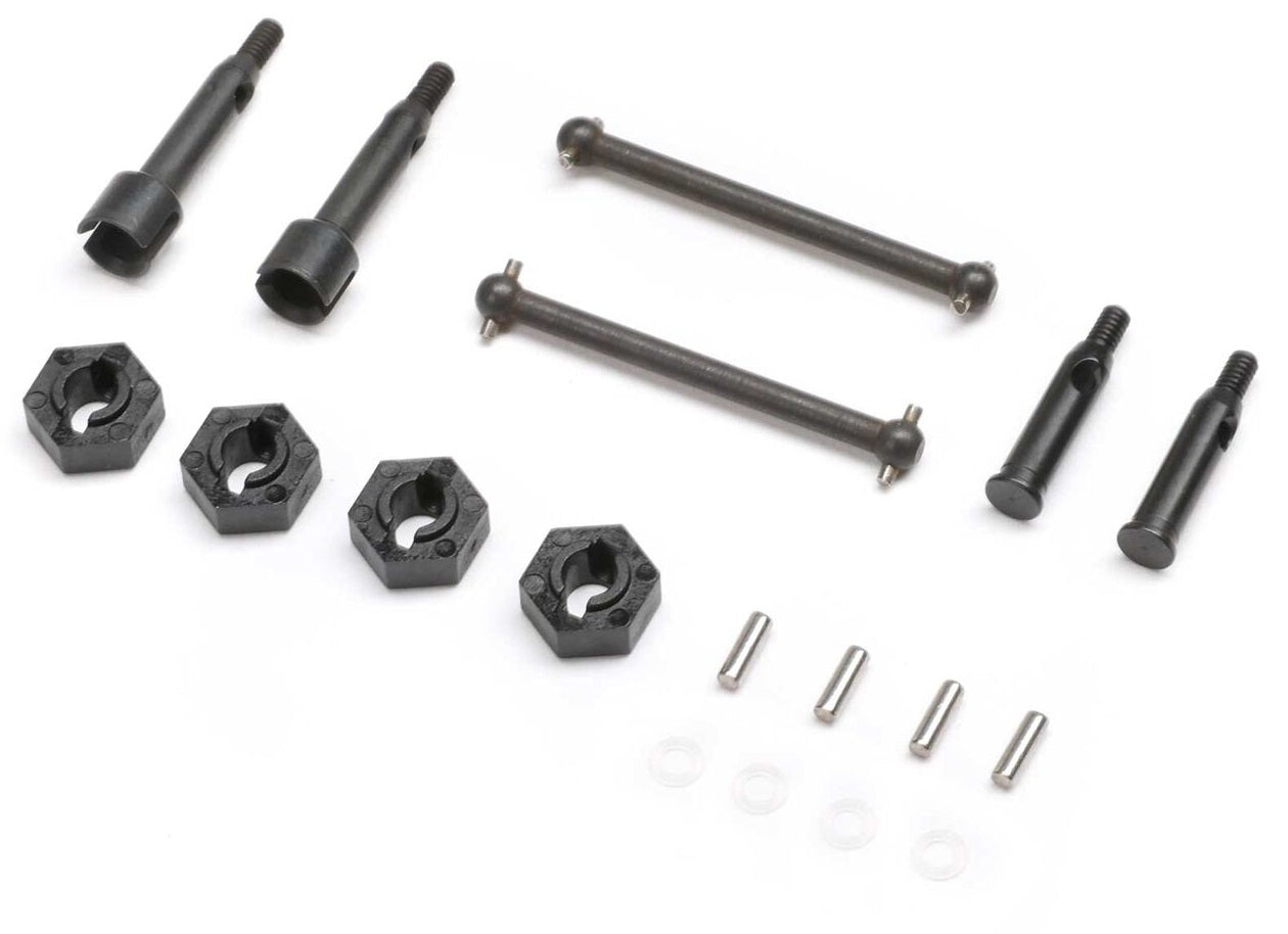 LOSI Axex front and rear wheels + rear universal joints (10Pcs) Micro-B LOS-1764