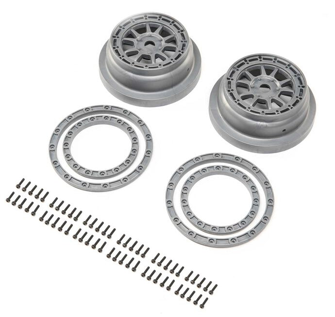 Losi Cerchio Beadlock grigio (x2) SBR 2.0 LOS43029