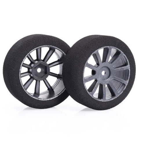 Matrix Pneumatici Mousse 62 mm anteriori + cerchi a raggi 1/10