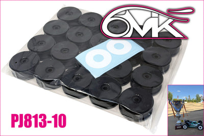 6MIK Hard-velg Mega Zwart (x10) Buggy 1/8 PJ813-10