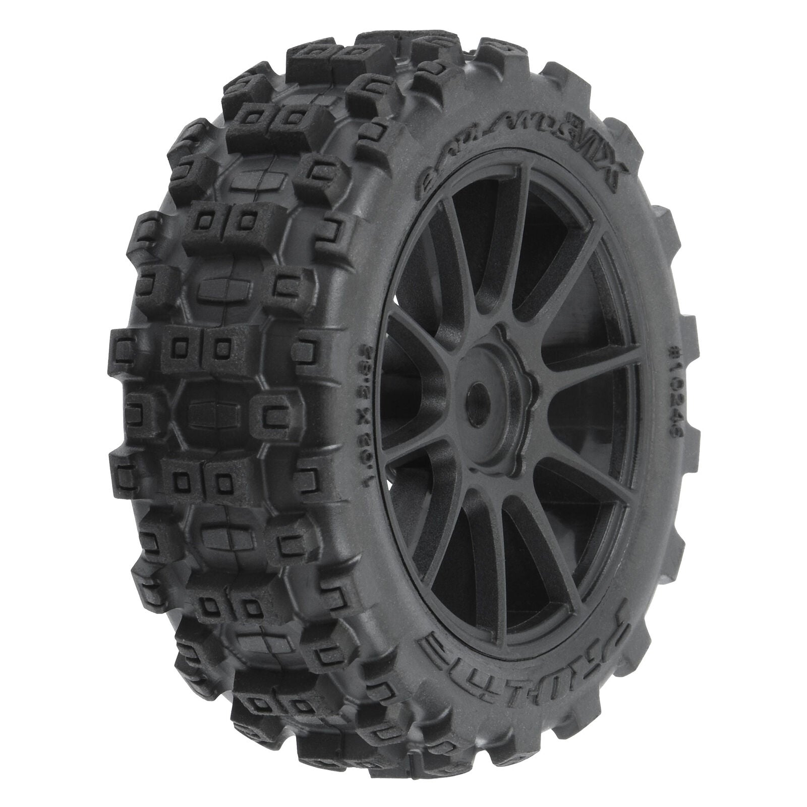 Proline Neumáticos  Badlands MX + Llantas Mach-10 Negro 1,9" (x4) Granite Grom PRO1024610