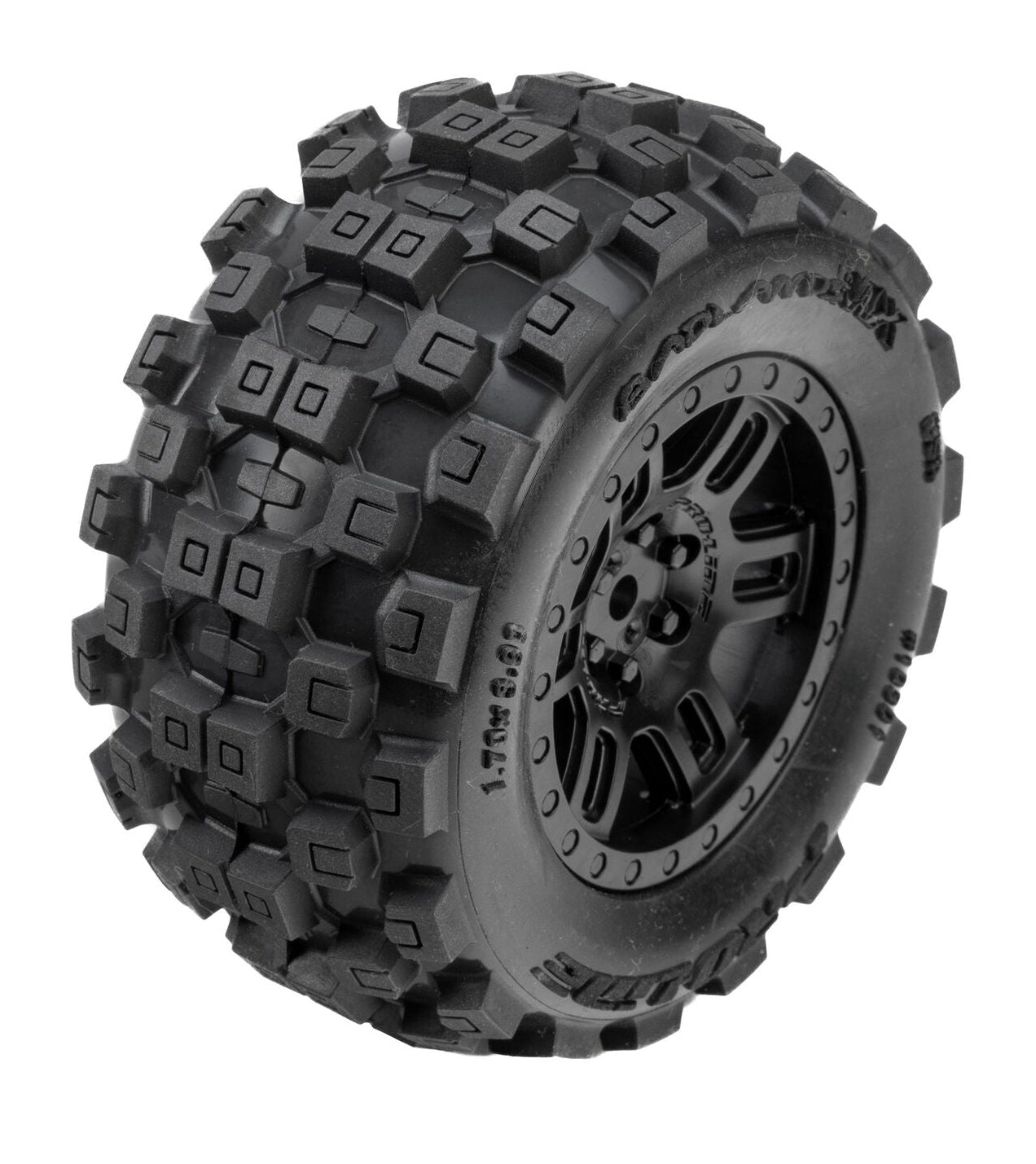 Proline Tires Badlands + Split Rims (x2) Mini Kraton PRO1030110