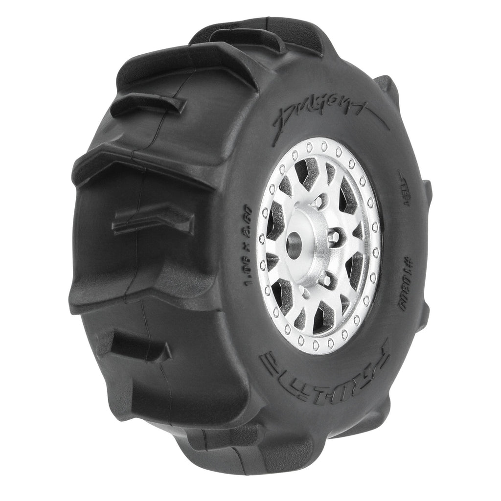 Proline Dumont Paddle 12mm Silver Tires Impulse (x4) Mojave Grom PRO10