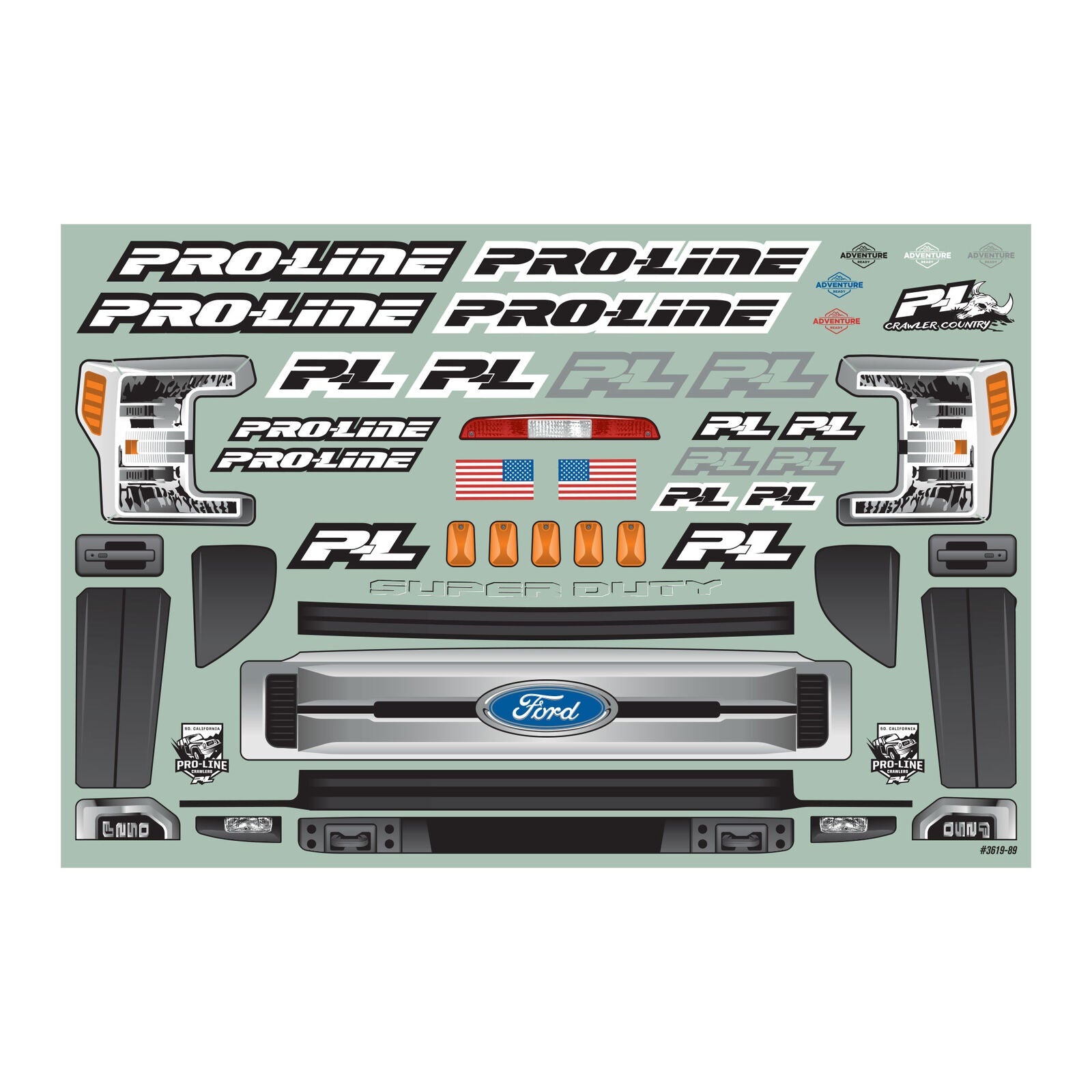 Proline 2017 Ford F-250 Super Duty Cabina Sólo Carrocería PRO361900