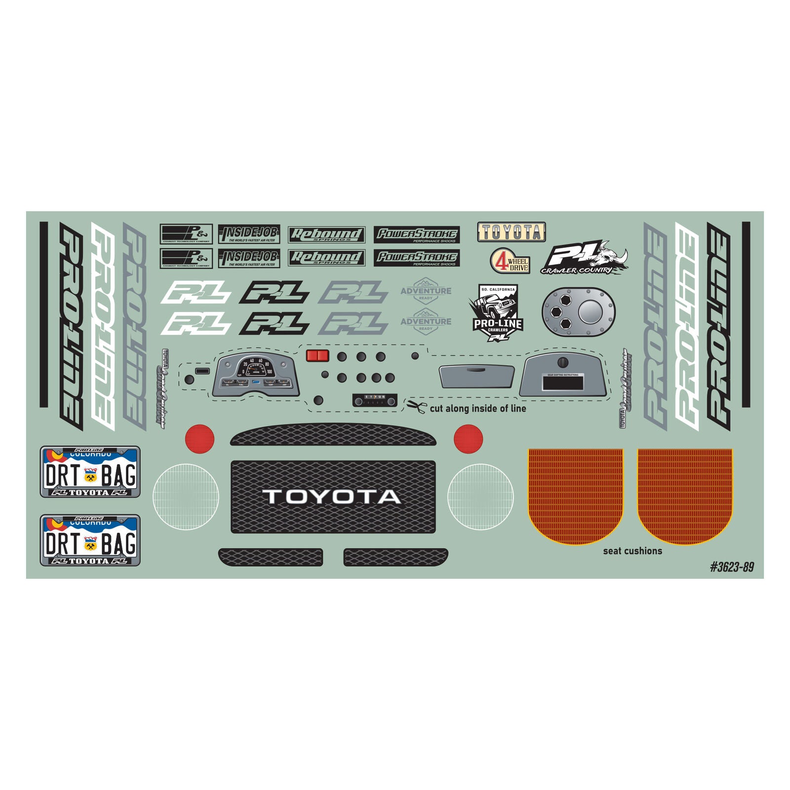 Proline Body shop Toyota Land Cruiser FJ40 1979 313mm Unpainted PRO362300