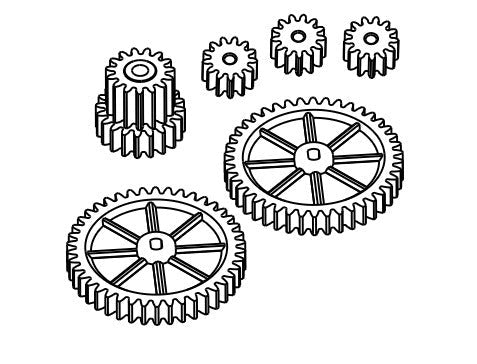 Absima Pignons boite de vitesse (6Pcs) Speck-B 1/24 HBP250121