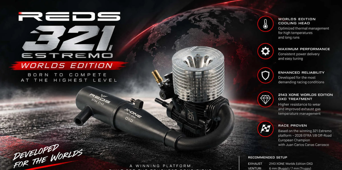 Reds Moteur Buggy .21 321 Estremo World Edition + Ligne X-One 2143 REDCOBU0040
