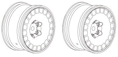 Absima Partiovanne (x2) CR4.4 1231228 1231228