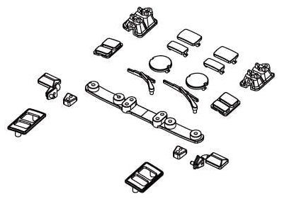Absima Kit accessoire carrosserie Rock Van 1/18 HBP240230