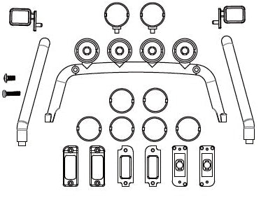 Absima Kit accessori carrozzeria CR18P EVO 1/18 HBP240324